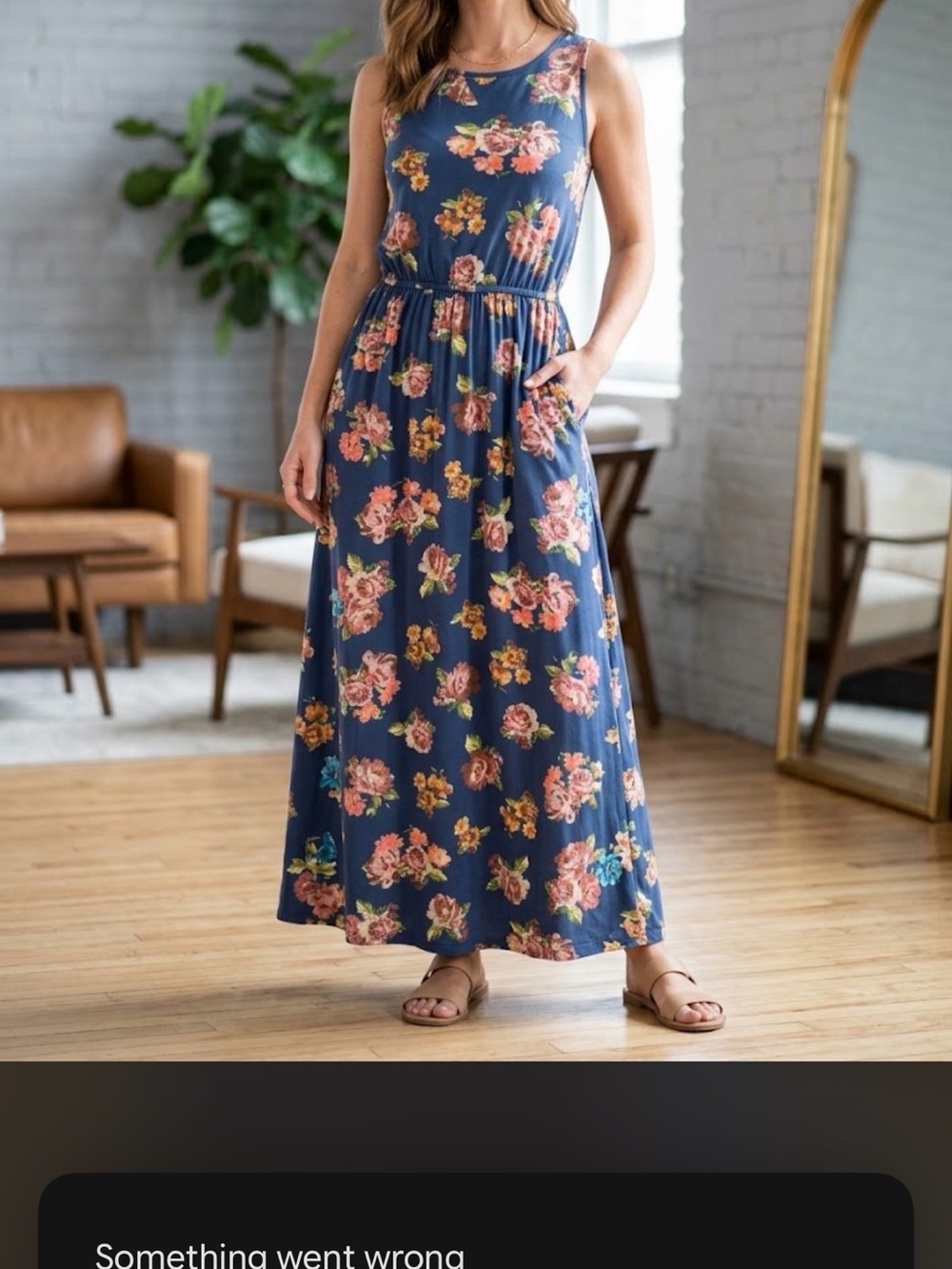 Matilda Jane 435 x Joanna Gaines To the Max Blue Floral Maxi Dress 14